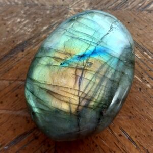 Labradorite Palm Stone Green Flash!!!